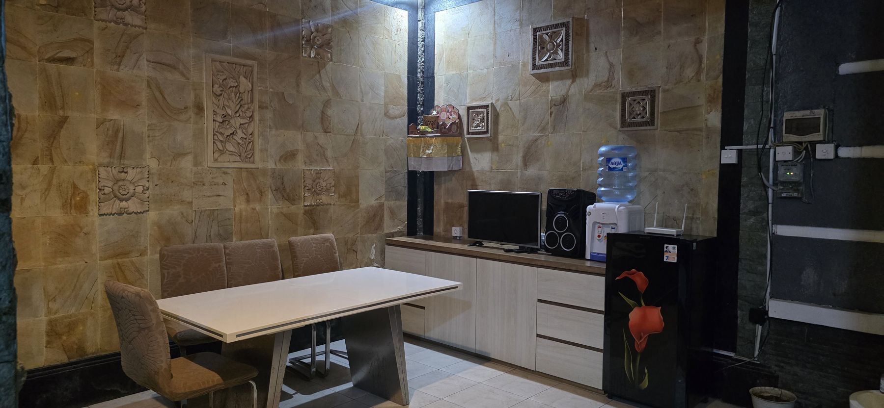 Shared pantry and dining table